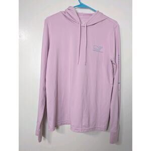 Vineyard Vines Performance Pullover Hoodie Size S Purple Stretch Back Graphic